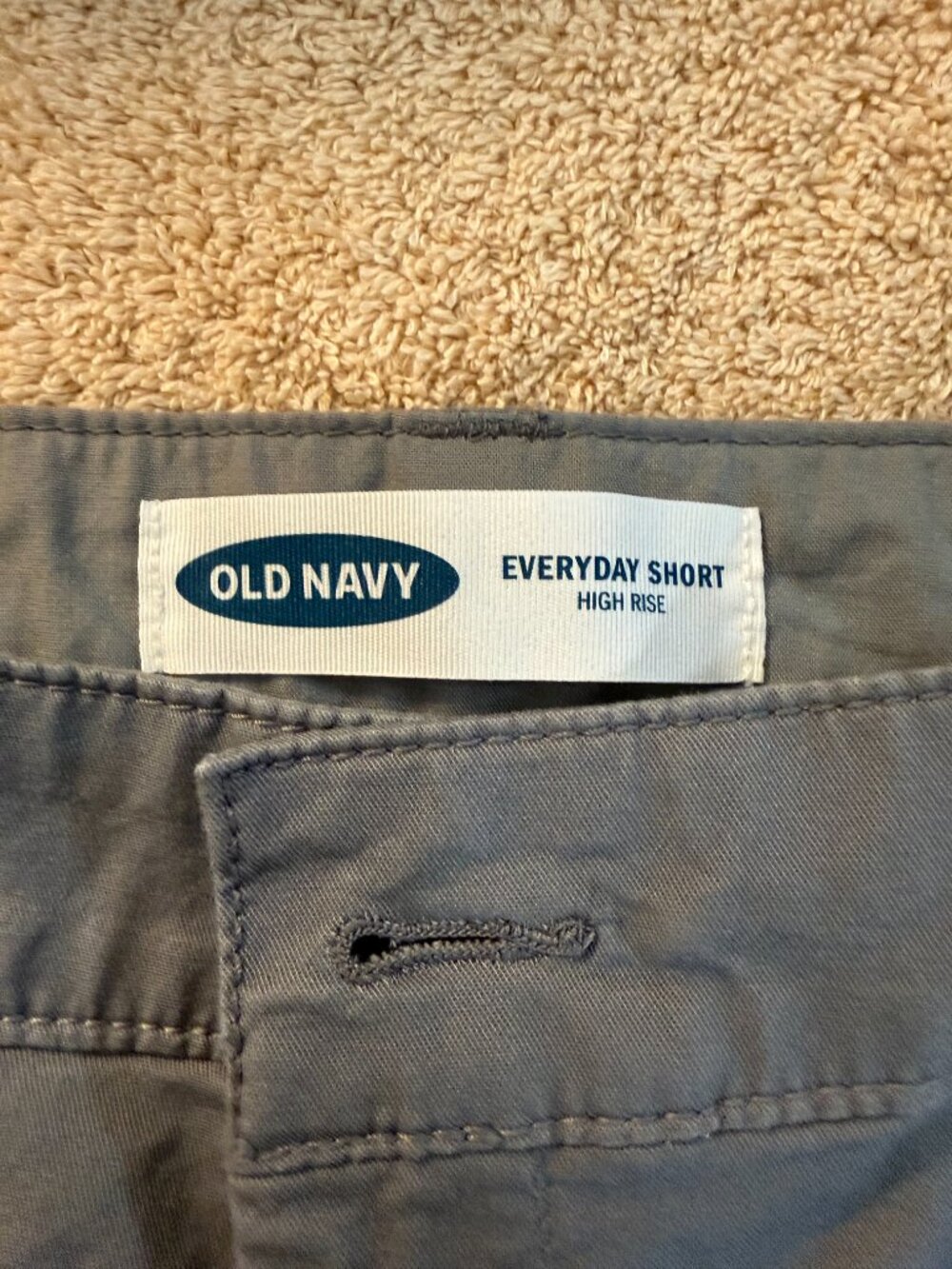 Old Navy SKU321 Everyday High Rise Gray Chino Shorts Size 14